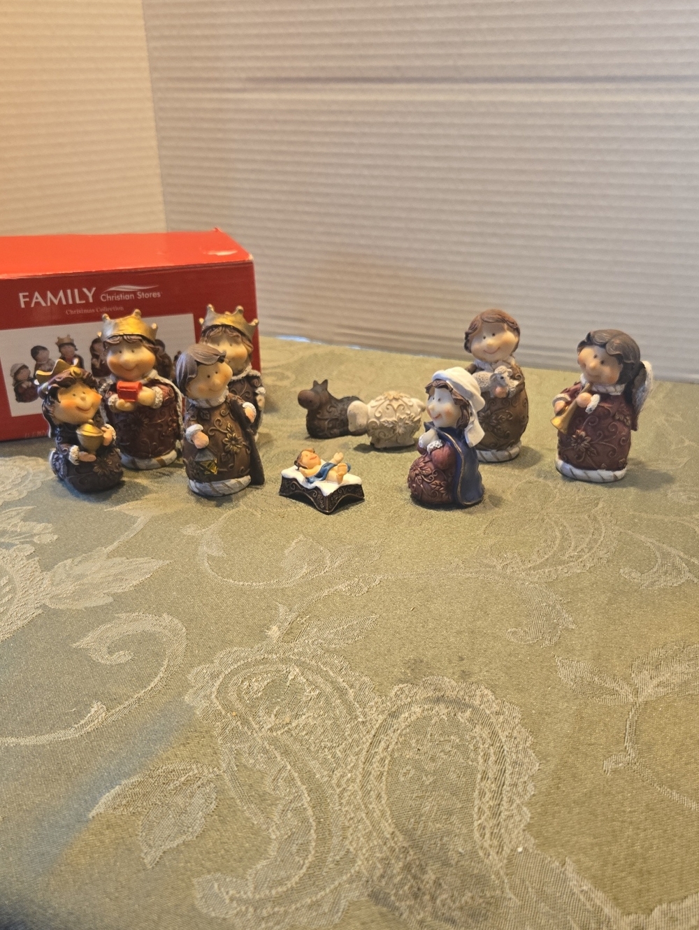 Brown Nativity Figurine Set